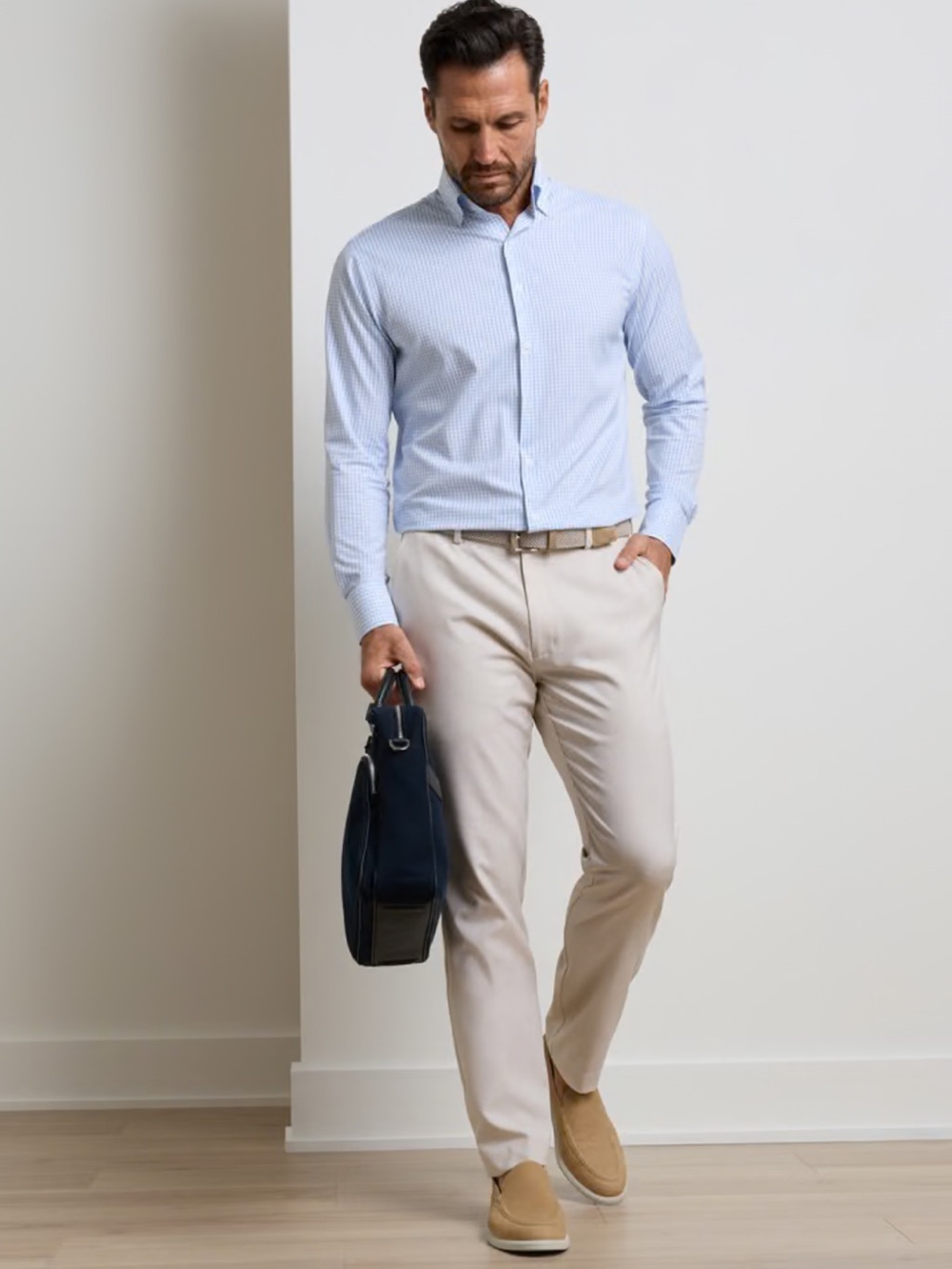 NWT Peter Millar Crown Sport Charlotte Performance Trouser: Stone (42x30)